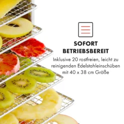 Master Jerky 300 Dörrautomat 2000W 40-90 °C 24h-Timer Edelstahl Silber 11 Master Jerky 300 Dörrautomat 2000W 40-90 °C 24h-Timer Edelstahl Silber -Haushaltsgerätegeschäft 10034544 de 0004 logo