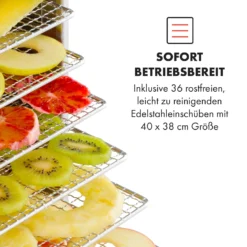 Master Jerky 550 Dörrautomat 2400W 40-90 °C 24h-Timer Edelstahl Silber 11 Master Jerky 550 Dörrautomat 2400W 40-90 °C 24h-Timer Edelstahl Silber -Haushaltsgerätegeschäft 10034546 de 0004 logo