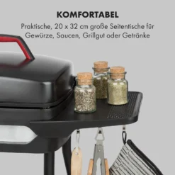 Gatsby Elektrogrill 2000W Antihaft-Grillfläche Seitentische Schwarz -Haushaltsgerätegeschäft 10034706 de 0003 logo