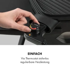 Gatsby Elektrogrill 2000W Antihaft-Grillfläche Seitentische Schwarz -Haushaltsgerätegeschäft 10034706 de 0005 logo