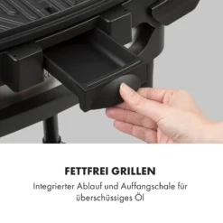 Gatsby Elektrogrill 2000W Antihaft-Grillfläche Seitentische Schwarz -Haushaltsgerätegeschäft 10034706 de 0008 logo