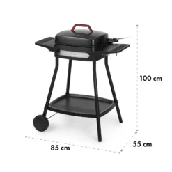 Gatsby Elektrogrill 2000W Antihaft-Grillfläche Seitentische Schwarz -Haushaltsgerätegeschäft 10034706 yy 0009 dimensions