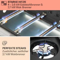 Tomahawk Gasgrill 4x3,6 KW + 2,7 KW Brenner 66x43,5 Cm Grill Edelstahl 10 Tomahawk Gasgrill 4x3,6 KW + 2,7 KW Brenner 66x43,5 Cm Grill Edelstahl -Haushaltsgerätegeschäft 10034710 de 0003 usp
