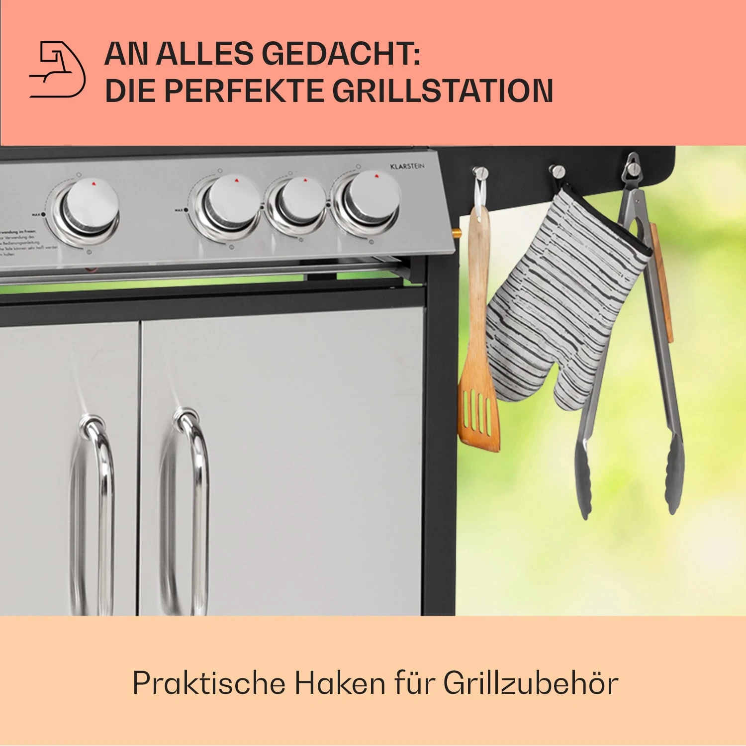 Tomahawk Gasgrill 4x3,6 KW + 2,7 KW Brenner 66x43,5 Cm Grill Edelstahl 7 Tomahawk Gasgrill 4x3,6 KW + 2,7 KW Brenner 66x43,5 Cm Grill Edelstahl – Bild 7