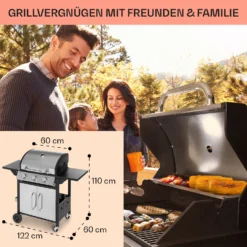 Tomahawk Gasgrill 3 X 3,6 KW Brenner 60 X 43,5 Cm Grill Edelstahl -Haushaltsgerätegeschäft 10034711 de 0006 usp
