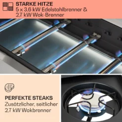 Tomahawk Gasgrill 5x3,6 KW + 2,7 KW Brenner 80x43,5 Cm Grill Edelstahl 9 Tomahawk Gasgrill 5x3,6 KW + 2,7 KW Brenner 80x43,5 Cm Grill Edelstahl -Haushaltsgerätegeschäft 10034712 de 0003 usp