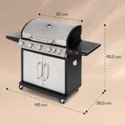 Tomahawk Gasgrill 5x3,6 KW + 2,7 KW Brenner 80x43,5 Cm Grill Edelstahl 13 Tomahawk Gasgrill 5x3,6 KW + 2,7 KW Brenner 80x43,5 Cm Grill Edelstahl -Haushaltsgerätegeschäft 10034712 yy 0007 dimensions