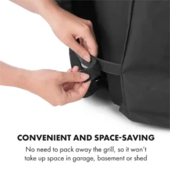 Tomahawk Wetterschutzhaube 600D Canvas 30/70% PE/PVC Schwarz 12 Tomahawk Wetterschutzhaube 600D Canvas 30/70% PE/PVC Schwarz -Haushaltsgerätegeschäft 10034713 yy 0006 logo Klarstein Tomahawk Wetterschutzhaube 140cm