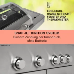 Valkyrie Gasgrill 4x3,5 KW + 3,15 KW Brenner 74x44 Cm Grill Edelstahl 11 Valkyrie Gasgrill 4x3,5 KW + 3,15 KW Brenner 74x44 Cm Grill Edelstahl -Haushaltsgerätegeschäft 10034715 de 0004 usp