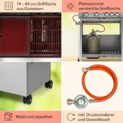 Valkyrie Gasgrill 4x3,5 KW + 3,15 KW Brenner 74x44 Cm Grill Edelstahl 12 Valkyrie Gasgrill 4x3,5 KW + 3,15 KW Brenner 74x44 Cm Grill Edelstahl -Haushaltsgerätegeschäft 10034715 de 0005 usp
