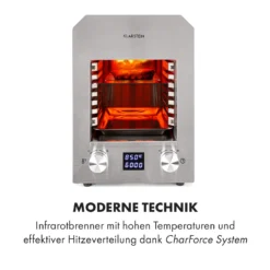 Hannibal Hochtemperaturgrill Indoor 2.200W 850°C Edelstahl Silber 11 Hannibal Hochtemperaturgrill Indoor 2.200W 850°C Edelstahl Silber -Haushaltsgerätegeschäft 10034803 de 0003 logo