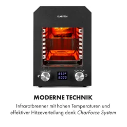 Hannibal Hochtemperaturgrill Indoor 2.200W 850°C Edelstahl Schwarz 11 Hannibal Hochtemperaturgrill Indoor 2.200W 850°C Edelstahl Schwarz -Haushaltsgerätegeschäft 10034804 de 0003 logo