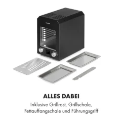 Hannibal Hochtemperaturgrill Indoor 2.200W 850°C Edelstahl Schwarz 16 Hannibal Hochtemperaturgrill Indoor 2.200W 850°C Edelstahl Schwarz -Haushaltsgerätegeschäft 10034804 de 0008 logo