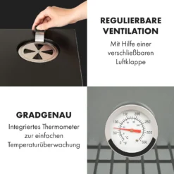 Pasadena Gas-Räuchergrill 2,5 KW Heizleistung 180 °C / 350 °F Max. 15 Pasadena Gas-Räuchergrill 2,5 KW Heizleistung 180 °C / 350 °F Max. -Haushaltsgerätegeschäft 10034818 de 0006 logo