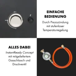 Pasadena Gas-Räuchergrill 2,5 KW Heizleistung 180 °C / 350 °F Max. 17 Pasadena Gas-Räuchergrill 2,5 KW Heizleistung 180 °C / 350 °F Max. -Haushaltsgerätegeschäft 10034818 de 0008 logo