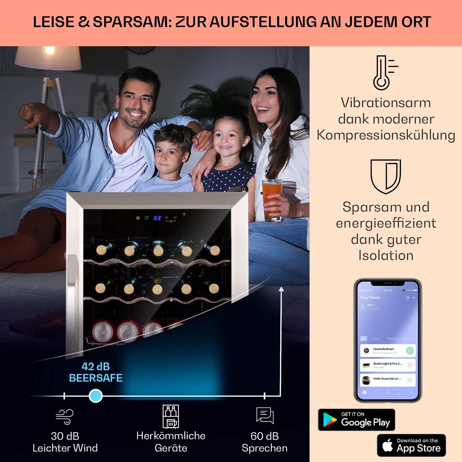 Coachella 60 Kühlschrank 60 Liter WiFi-Funktion Hintergrundbeleuchtung 3 Coachella 60 Kühlschrank 60 Liter WiFi-Funktion Hintergrundbeleuchtung – Bild 3