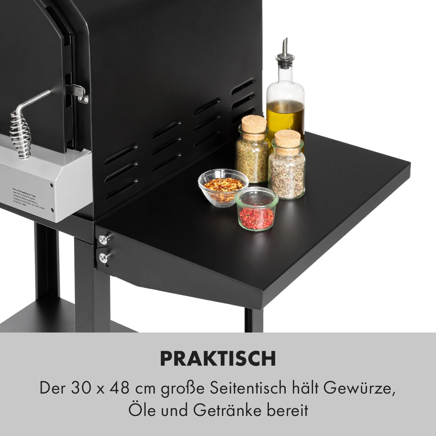 Pizzaiolo Pro Pizza-Gasgrill 76x143x66cm Schamottestein Stahl Mobil 4 Pizzaiolo Pro Pizza-Gasgrill 76x143x66cm Schamottestein Stahl Mobil – Bild 4