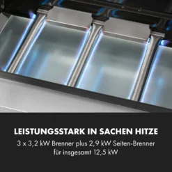 Valkyrie Gasgrill 3x3,2 + 2,9 KW Sichtfenster 54x42 Cm Grill Edelstahl 14 Valkyrie Gasgrill 3x3,2 + 2,9 KW Sichtfenster 54x42 Cm Grill Edelstahl -Haushaltsgerätegeschäft 10034845 de 0005 logo