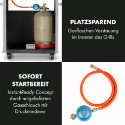 Valkyrie Gasgrill 3x3,2 + 2,9 KW Sichtfenster 54x42 Cm Grill Edelstahl 16 Valkyrie Gasgrill 3x3,2 + 2,9 KW Sichtfenster 54x42 Cm Grill Edelstahl -Haushaltsgerätegeschäft 10034845 de 0007 logo