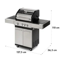 Valkyrie Gasgrill 3x3,2 + 2,9 KW Sichtfenster 54x42 Cm Grill Edelstahl 19 Valkyrie Gasgrill 3x3,2 + 2,9 KW Sichtfenster 54x42 Cm Grill Edelstahl -Haushaltsgerätegeschäft 10034845 yy 0010 logo Klarstein Valkyrie Gasgrill 3plus1 Brenner Edelstahl