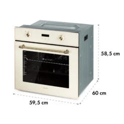 Elizabeth Einbaubackofen Retro 2200W 70L 50 - 250 °C Timer Display 16 Elizabeth Einbaubackofen Retro 2200W 70L 50 - 250 °C Timer Display -Haushaltsgerätegeschäft 10034881 yy 0009 logo Klarstein Elizabeth Einbaubackofen creme
