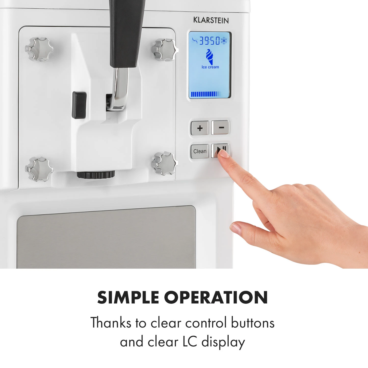 Sweet Sundae Eiscrememaschine Kompressor 1,5l Edelstahl Weiß 7 Sweet Sundae Eiscrememaschine Kompressor 1,5l Edelstahl Weiß – Bild 7