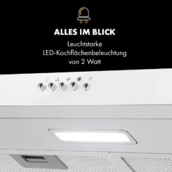 Contempo Unterbau-Dunstabzugshaube 60cm 175m³/h LED Edelstahl Acryl Weiß -Haushaltsgerätegeschäft 10034960 de 0006 logo