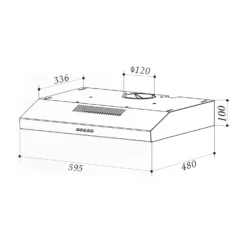 Contempo Unterbau-Dunstabzugshaube 60cm 175m³/h LED Edelstahl Acryl Weiß -Haushaltsgerätegeschäft 10034960 yy 0009 logo Klarstein Contempo Unterbau Dunstabzugshaube weiss