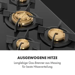 Goldflame 5 Gaskochfeld 5-flammig Messing-Brenner Glaskeramik Schwarz 11 Goldflame 5 Gaskochfeld 5-flammig Messing-Brenner Glaskeramik Schwarz -Haushaltsgerätegeschäft 10034973 de 0003 logo