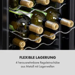 Shiraz 15 Slim Uno Weinkühlschrank 44l Touch-Bedienfeld 5-18°C -Haushaltsgerätegeschäft 10035025 de 0008 logo