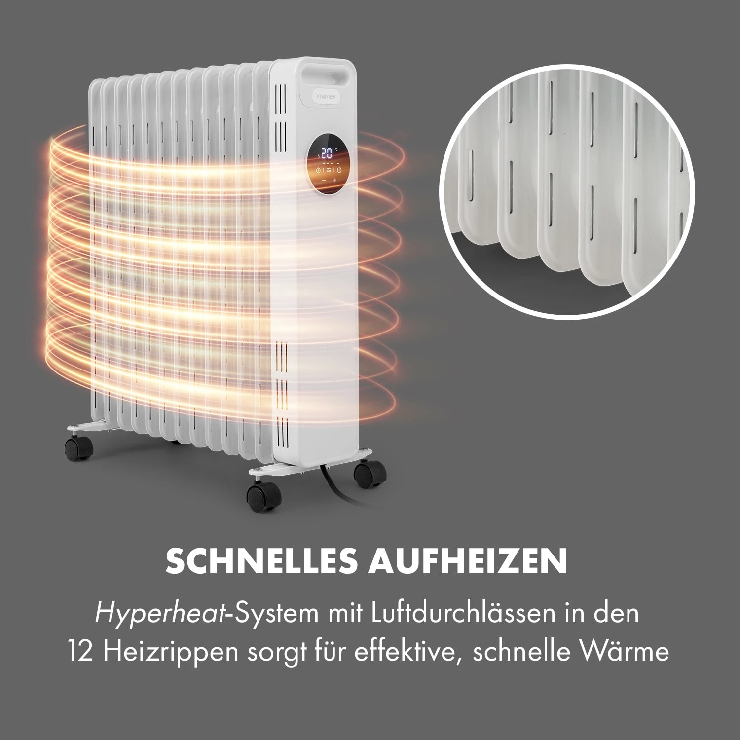 Thermaxx Heatstream Ölradiator 2500W 5-35 °C 24h-Timer 4 Thermaxx Heatstream Ölradiator 2500W 5-35 °C 24h-Timer – Bild 4