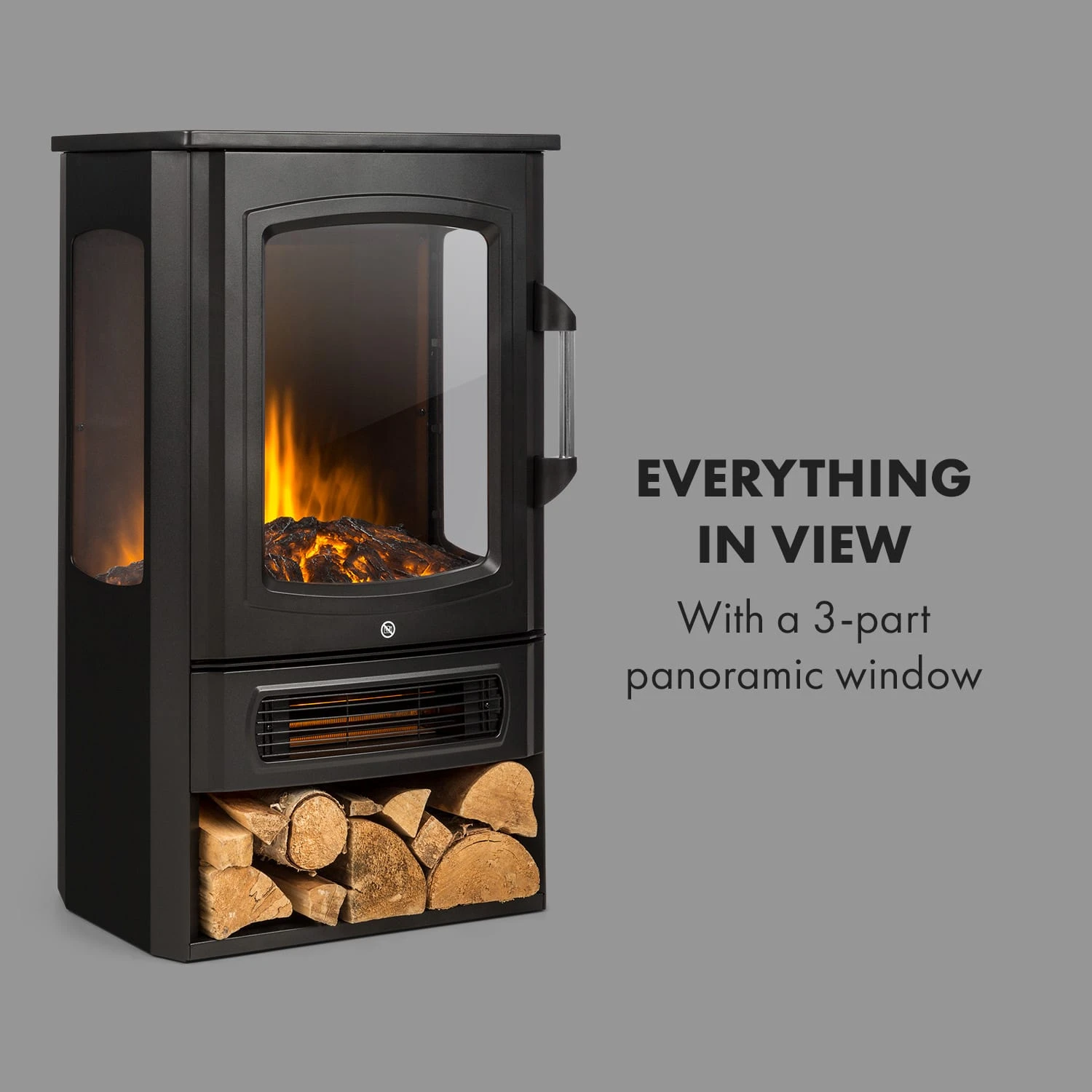 Bormio Panorama Elektrischer Kamin 1000/2000W Thermostat 3 Bormio Panorama Elektrischer Kamin 1000/2000W Thermostat – Bild 3