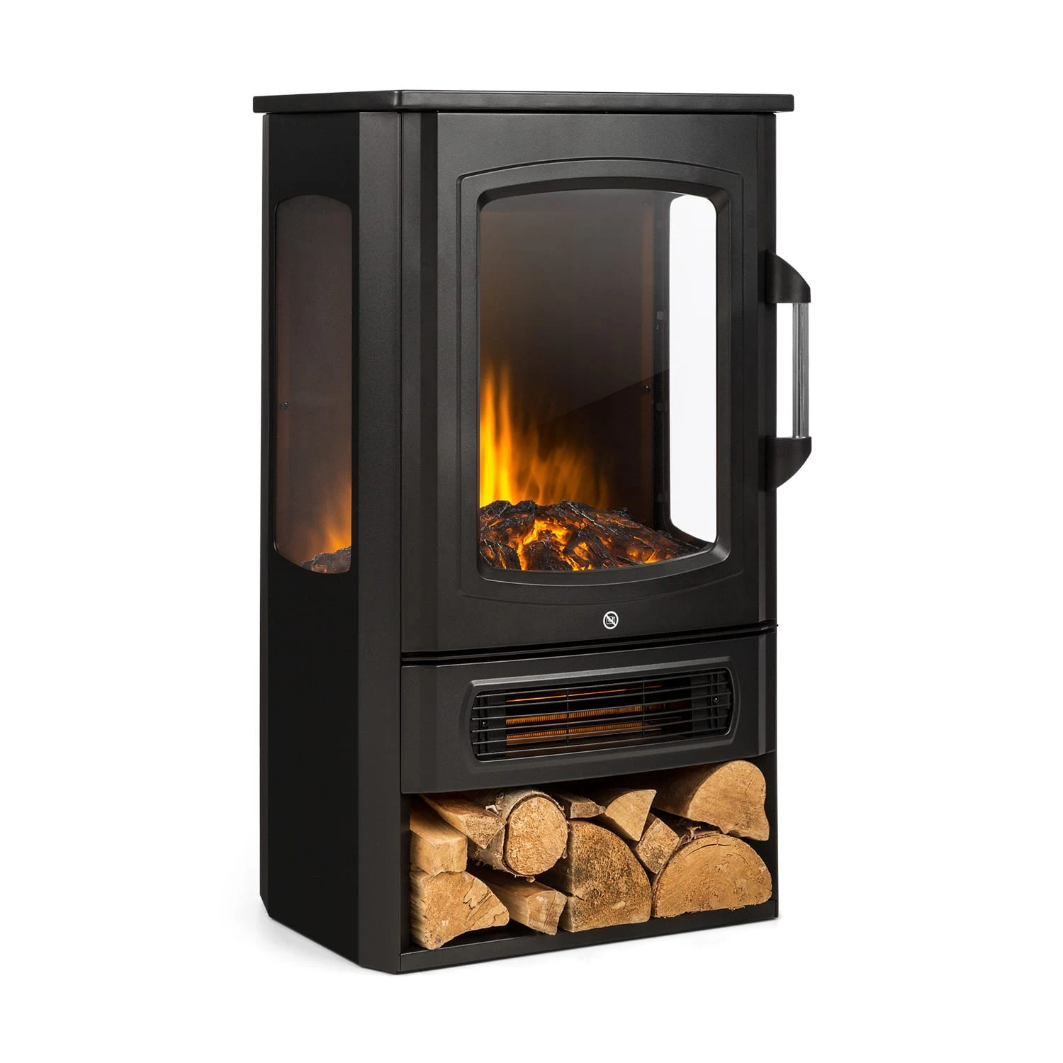 Bormio Panorama Elektrischer Kamin 1000/2000W Thermostat 1 Bormio Panorama Elektrischer Kamin 1000/2000W Thermostat