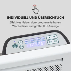 Klarstein Hot Spot Slimcurve Double Wave 2-in-1 Heizgerät 1000W Wochentimer Weiß 12 Klarstein Hot Spot Slimcurve Double Wave 2-in-1 Heizgerät 1000W Wochentimer Weiß -Haushaltsgerätegeschäft 10035059 de 0004 logo