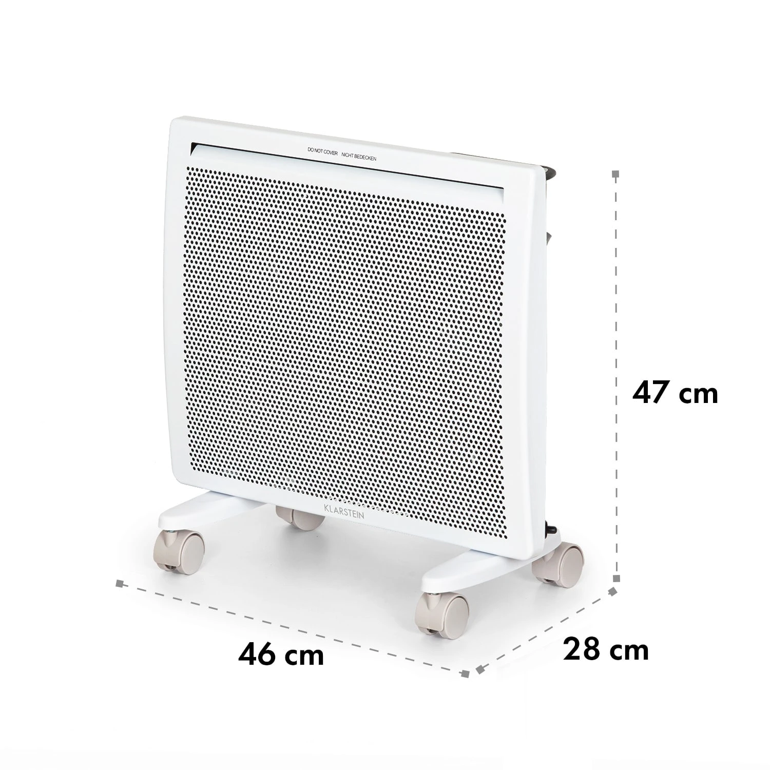 Klarstein Hot Spot Slimcurve Double Wave 2-in-1 Heizgerät 1000W Wochentimer Weiß 8 Klarstein Hot Spot Slimcurve Double Wave 2-in-1 Heizgerät 1000W Wochentimer Weiß – Bild 8