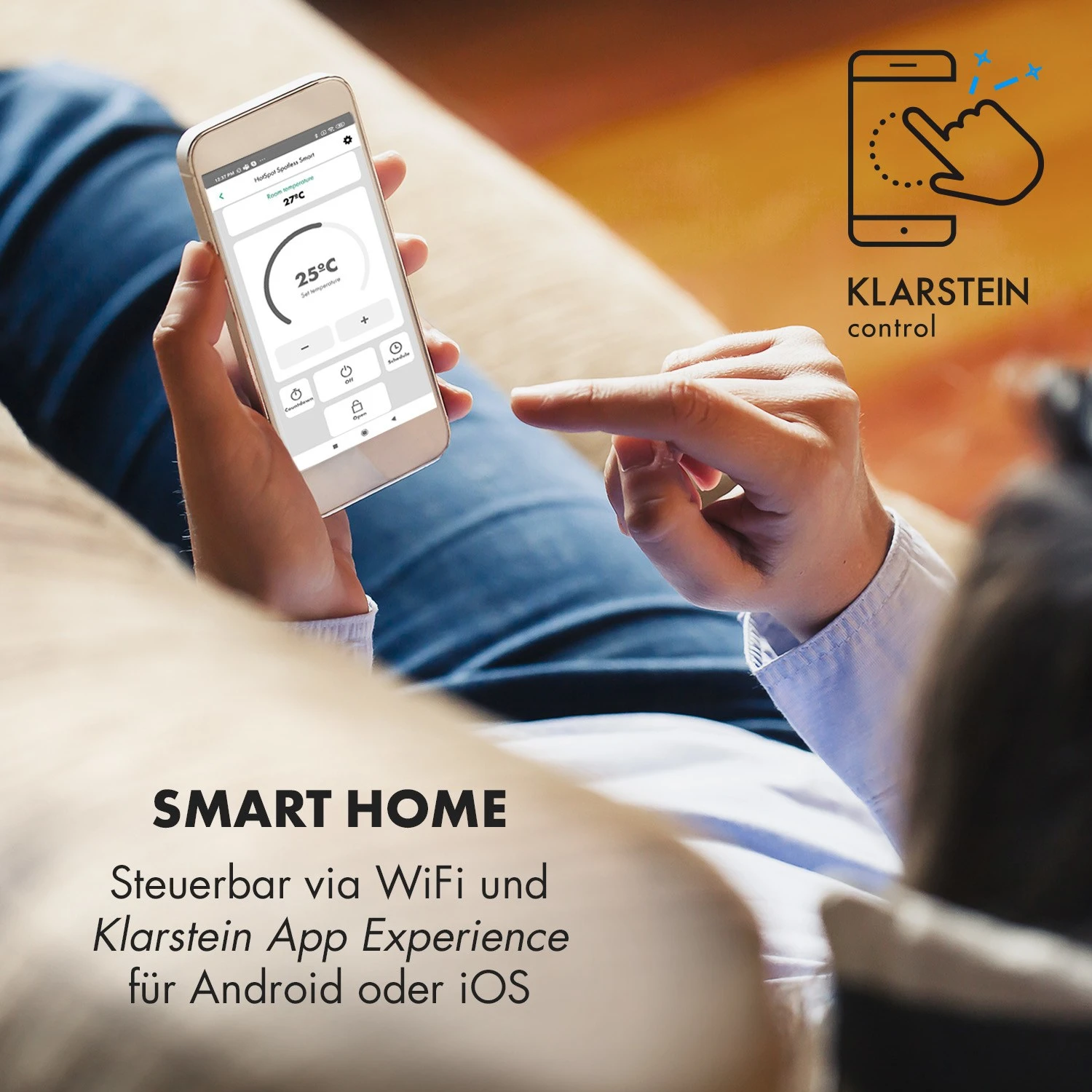 Hot Spot Crystal Spotless Smart Infrarotheizung 59x112cm 750W App-Steuerung 2 Hot Spot Crystal Spotless Smart Infrarotheizung 59x112cm 750W App-Steuerung – Bild 2