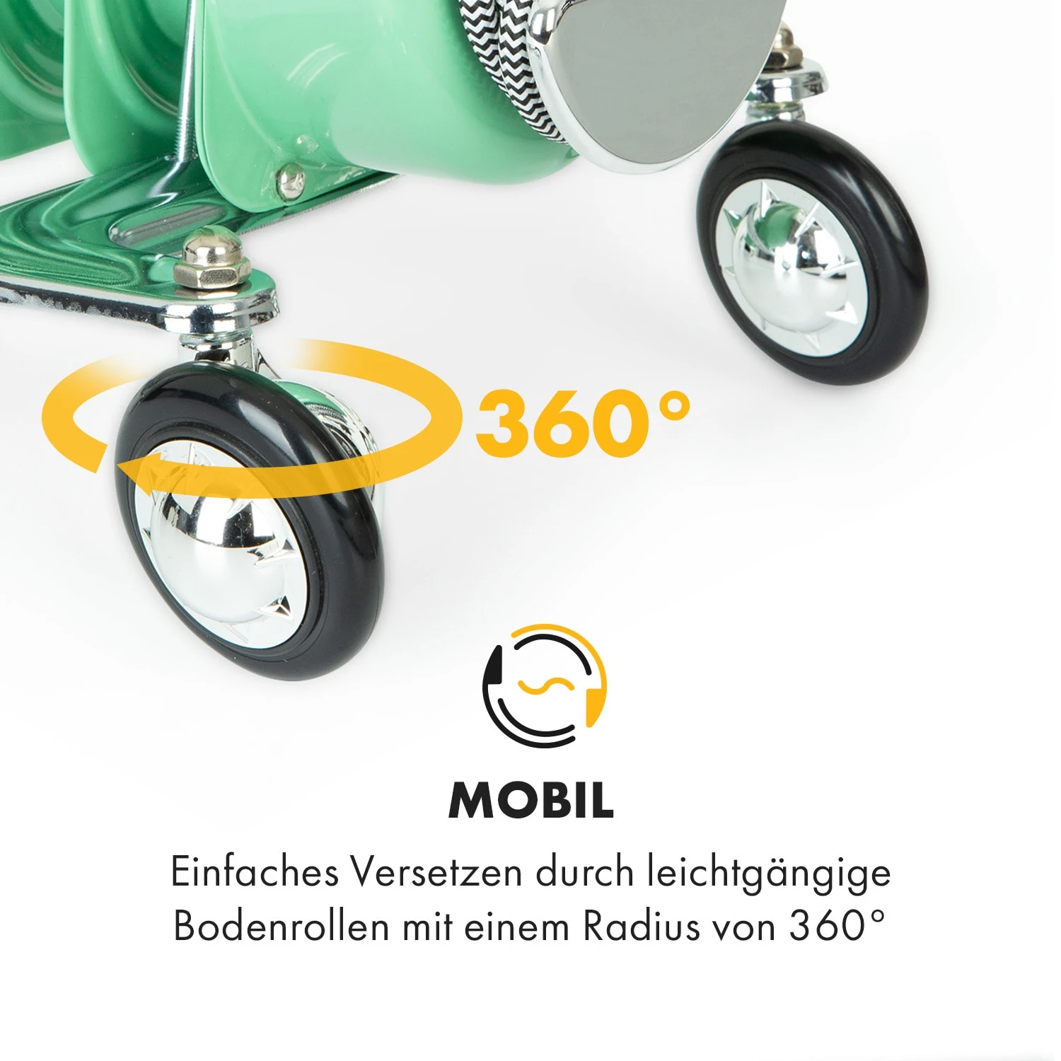 Thermaxx Retroheat Ölradiator 2500W Bodenrollen 6 Thermaxx Retroheat Ölradiator 2500W Bodenrollen – Bild 6