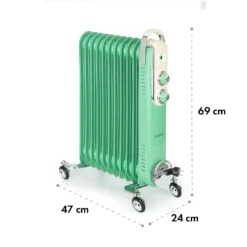 Thermaxx Retroheat Ölradiator 2500W Bodenrollen 15 Thermaxx Retroheat Ölradiator 2500W Bodenrollen -Haushaltsgerätegeschäft 10035081 yy 0008 logo Klarstein Thermaxx Retroheat oelradiator 2500W Gruen