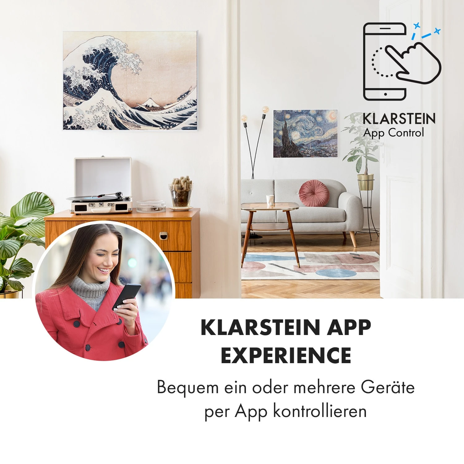 Wonderwall Air Art Smart Infrarotheizung 80x60cm 500W Wandmontage Welle 2 Wonderwall Air Art Smart Infrarotheizung 80x60cm 500W Wandmontage Welle – Bild 2