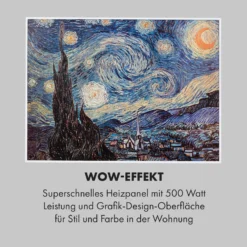 Wonderwall Air Art Smart Infrarotheizung 80x60cm 500W Wandmontage Sternennacht 14 Wonderwall Air Art Smart Infrarotheizung 80x60cm 500W Wandmontage Sternennacht -Haushaltsgerätegeschäft 10035124 de 0005 logo