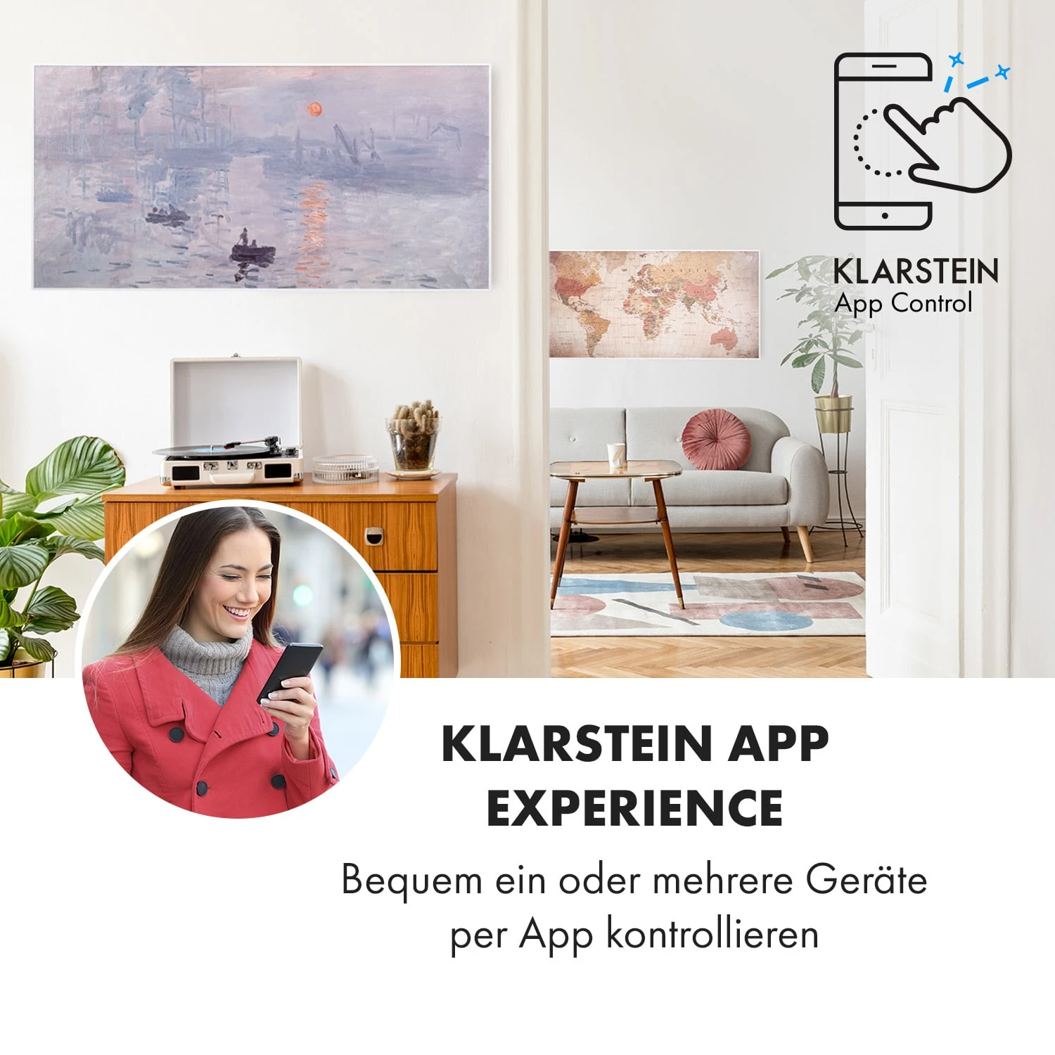 Wonderwall Air Art Smart Infrarotheizung 120x60cm 700W Wandinstallation App-Steuerung Sonnenaufgang 2 Wonderwall Air Art Smart Infrarotheizung 120x60cm 700W Wandinstallation App-Steuerung Sonnenaufgang – Bild 2