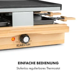 Tournedo Raclette 1200W Aluminiumguss 8 Personen Holz-Dekor 14 Tournedo Raclette 1200W Aluminiumguss 8 Personen Holz-Dekor -Haushaltsgerätegeschäft 10035219 de 0006 logo