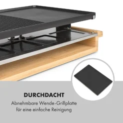 Tournedo Raclette 1200W Aluminiumguss 8 Personen Holz-Dekor 15 Tournedo Raclette 1200W Aluminiumguss 8 Personen Holz-Dekor -Haushaltsgerätegeschäft 10035219 de 0007 logo