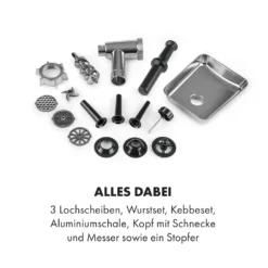 Kraftprotz Elektrischer Fleischwolf 700 W Kupfermotor Hack Wurst Kebbe Edelstahl 13 Kraftprotz Elektrischer Fleischwolf 700 W Kupfermotor Hack Wurst Kebbe Edelstahl -Haushaltsgerätegeschäft 10035233 de 0006 logo