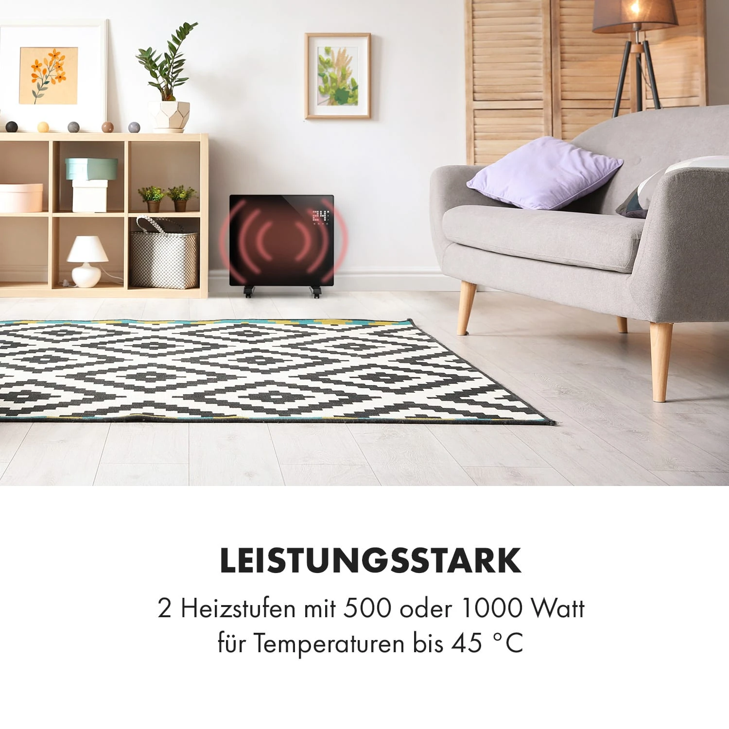 Bornholm Single Smart Konvektionsheizgerät 1000 W App-Steuerung 2 Bornholm Single Smart Konvektionsheizgerät 1000 W App-Steuerung – Bild 2