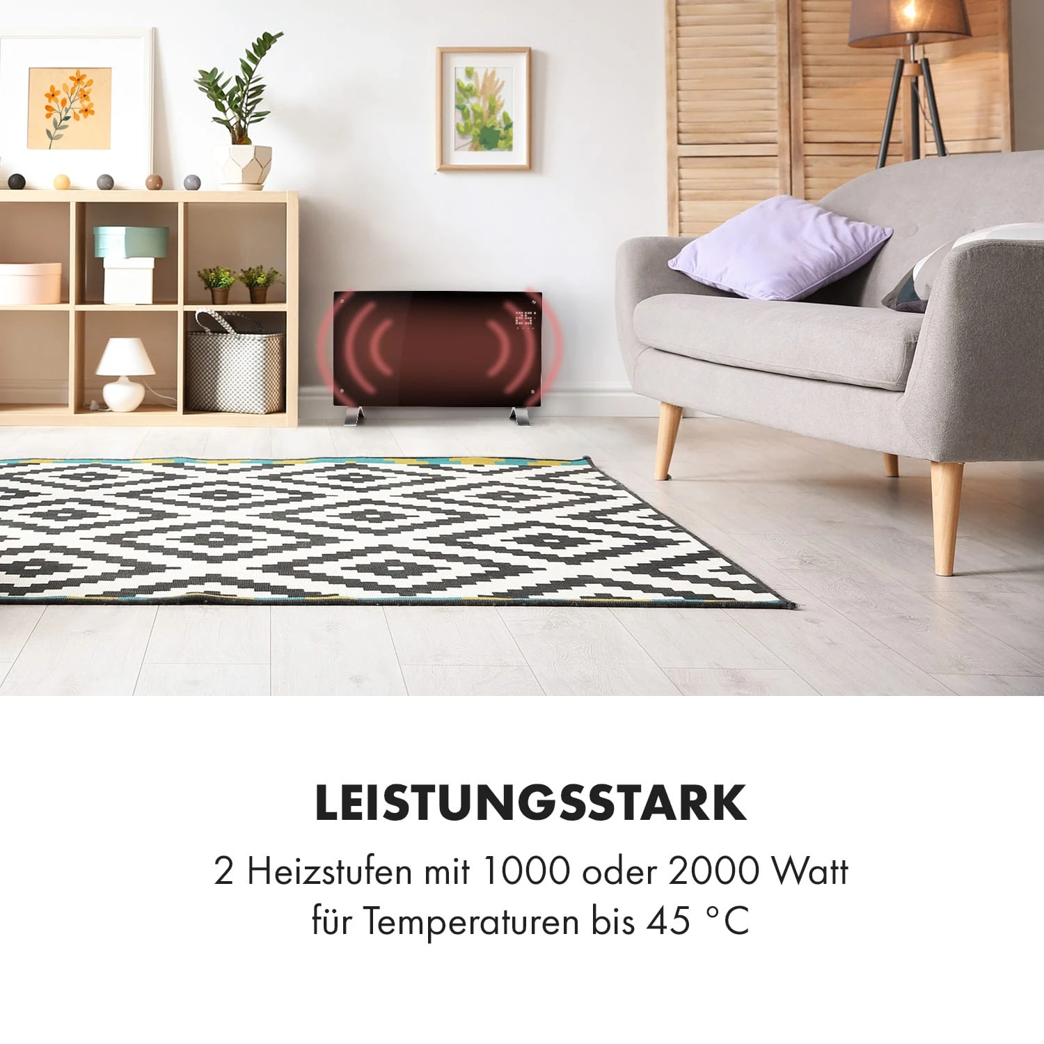 Bornholm Curved Smart Konvektionsheizgerät 2000 W App-Steuerung Timer 2 Bornholm Curved Smart Konvektionsheizgerät 2000 W App-Steuerung Timer – Bild 2