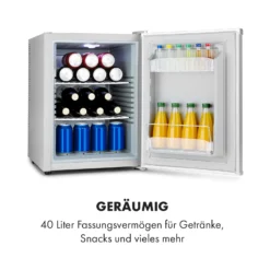 Klarstein Happy Hour Minibar 40L 5-15°C 23 DB LED-Licht -Haushaltsgerätegeschäft 10035246 de 0004 logo