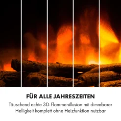 Heat 'n Beat Elektrischer Kamin 900/1800W LED Bluetooth-Speaker Flammenillusion -Haushaltsgerätegeschäft 10035262 de 0007 logo