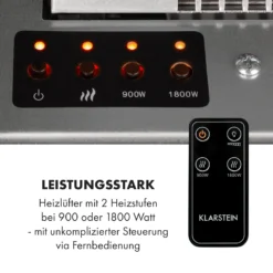 Heat 'n Beat Elektrischer Kamin 900/1800W LED Bluetooth-Speaker Flammenillusion -Haushaltsgerätegeschäft 10035262 de 0008 logo