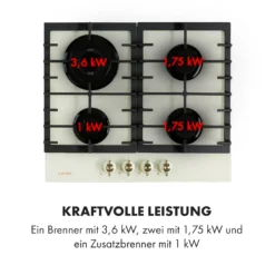 Victoria 4 Zonen Gaskochfeld 4-flammig Sabaf-Brenner Glaskeramik 16 Victoria 4 Zonen Gaskochfeld 4-flammig Sabaf-Brenner Glaskeramik -Haushaltsgerätegeschäft 10035270 de 0007 logo